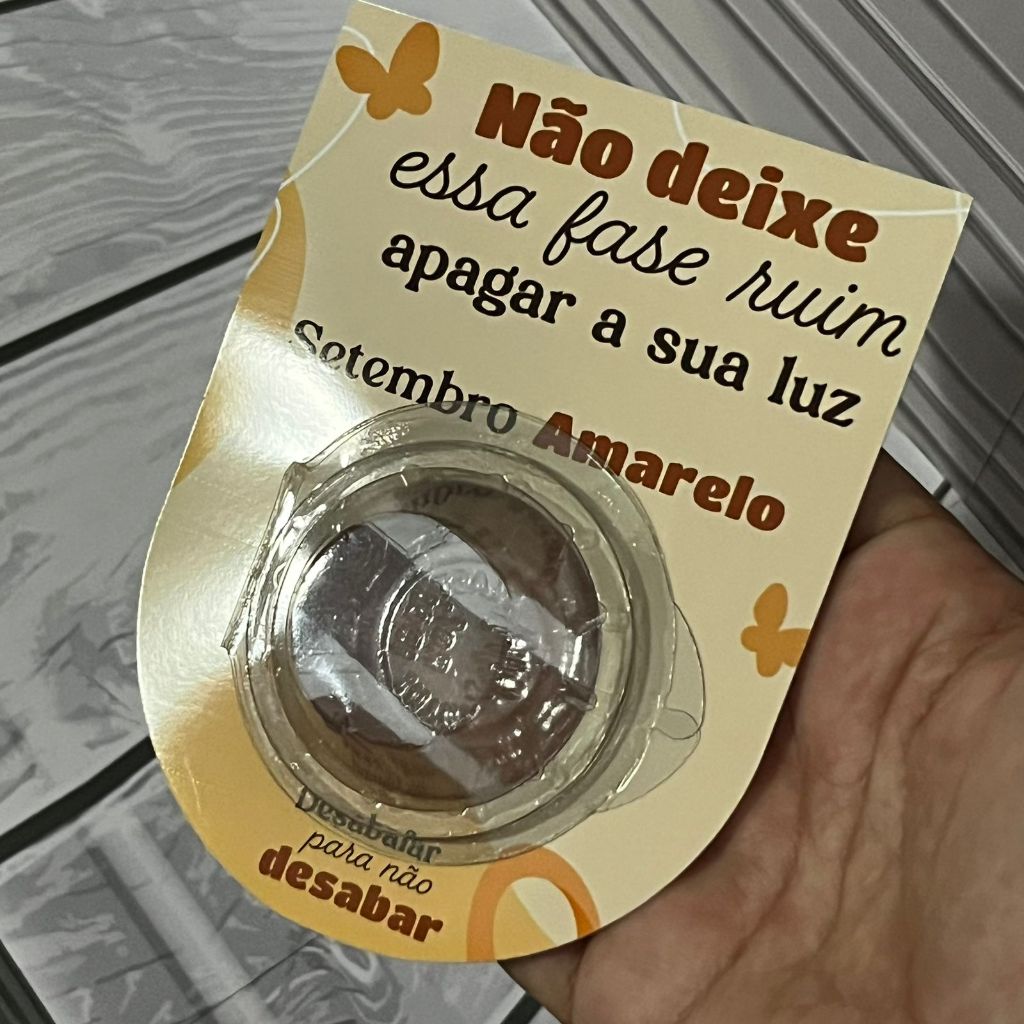 10 LEMBRANCINHAS - TAG PARA BRIGADEIRO - MIMOO - SETEMBRO AMARELO ...