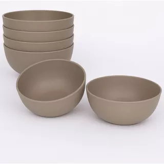 Kit 6 Cumbucas Bowl Plástico 1100 ML - Microondas Lava-Louças Reutilizável