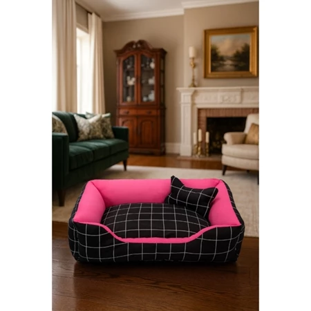 Cama pet dog caminha de cachorro e gato luxo médio e grande lavável fundo impermeável 100% algodão + ossinho