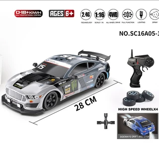 Carro Brinquedo Infantil Presente Menino Carrinho Controle Remoto Speed Racing Com Luz Spray Deriva