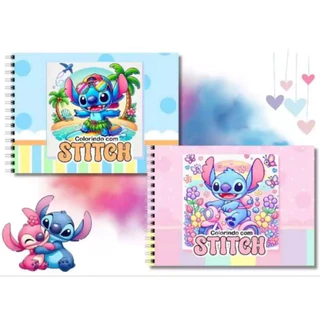 Livro de Colorir Stitch Capa Dura de Desenho Pintura Goods 50 paginas Papel Grosso em Oferta na Shopee