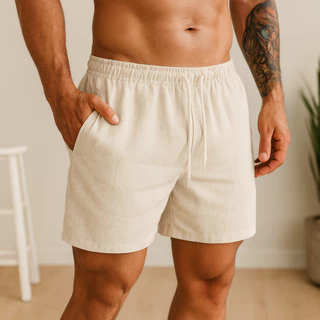 Bermuda Masculina Linho Plus Size Slim Premium Varias Cores Mauricinho Ano Novo Praia Envio Imediato
