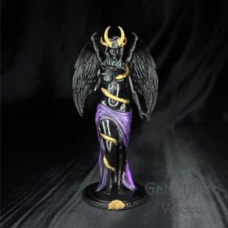 Estátua/Escultura Miniatura Deusa Lilith com Asas - em Impressão 3D Resina