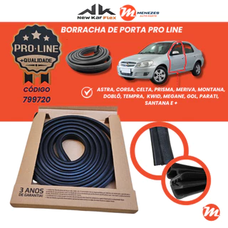 Borracha de Porta Texturizada Automotiva New Kar Pro Line – Modelo 799720 – 4 M - GOL, CORSA, CELTA, PRISMA E MAIS