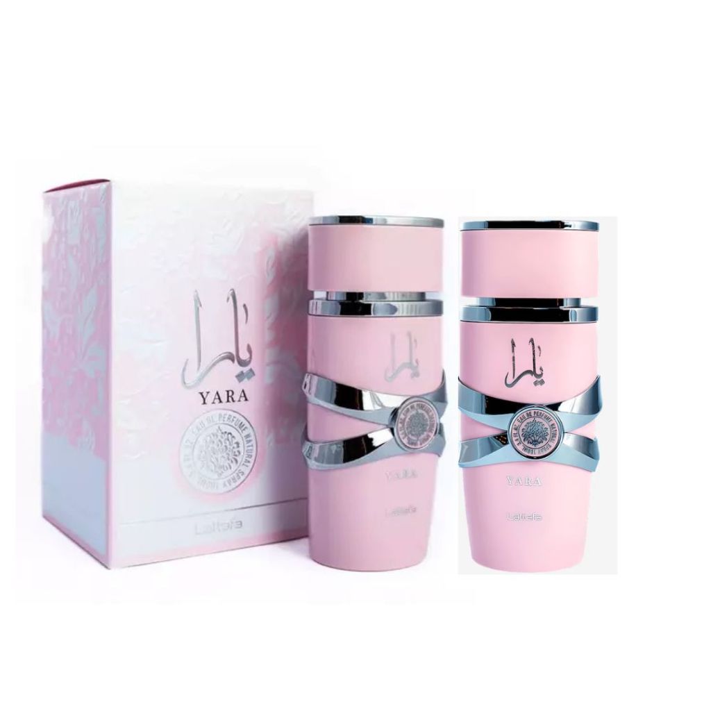 Kit de 2 Perfume Feminino Yara Rosa Arabe 100ml | Shopee Brasil
