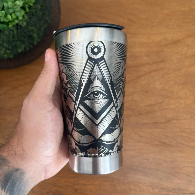 Copo térmico 473ml 360 Graus Exclusiva Maçonaria