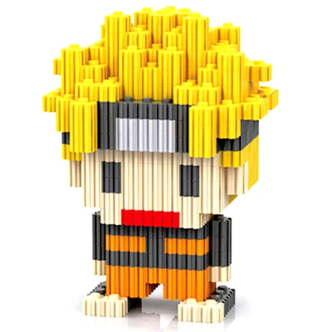 Boneco de Montar Micro Blocks - Naruto | Shopee Brasil