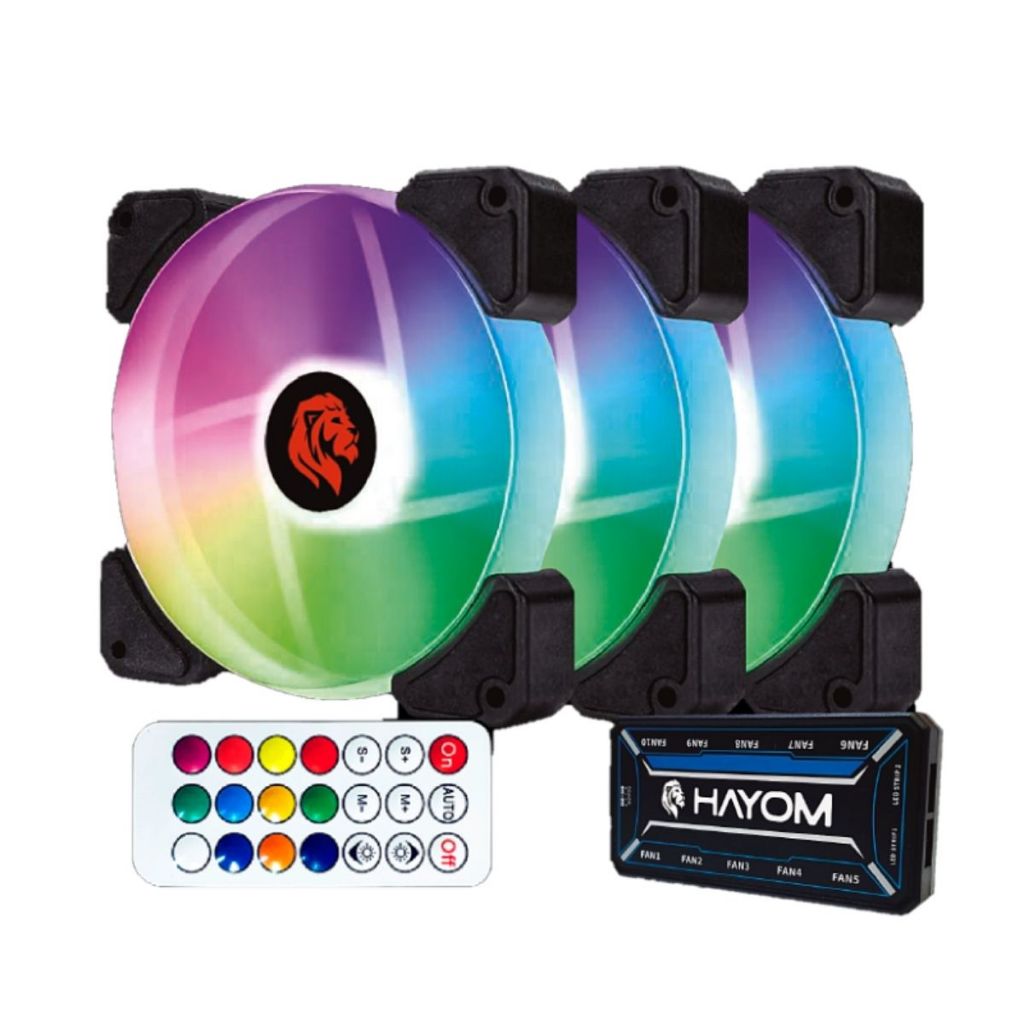Kit Com 03 Cooler Fan Led Rgb 120mm + Controladora