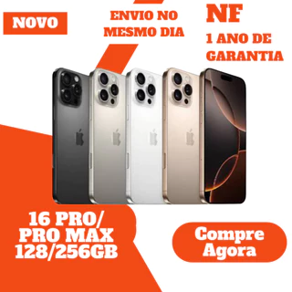 Celular iPhone 16 Pro / 16 Pro Max 256GB Original • Lacrado • Envio Imediato • Nota Fiscal