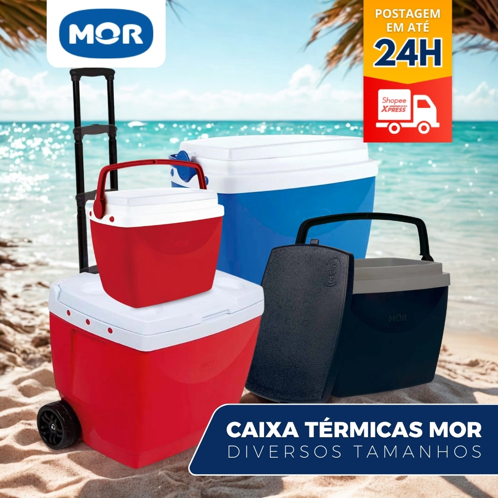 Caixa Termica Mor Cooler Para Gelo Bebidas Praia Vários Tamanhos Oferta Mor