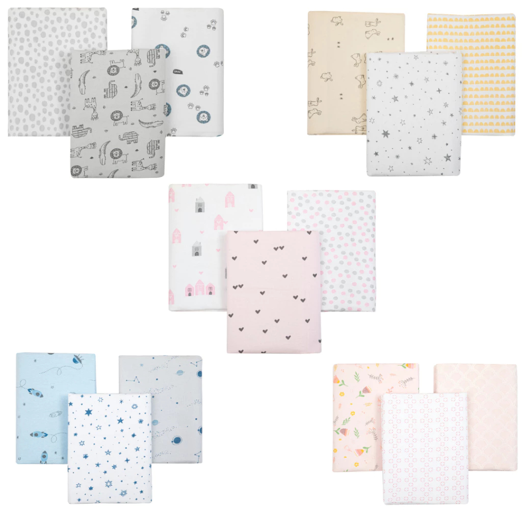 Kit C/3 E 6 Und De Cueiros Flanelado Manta Estampado - 80x50 - Bebê Papi Compose