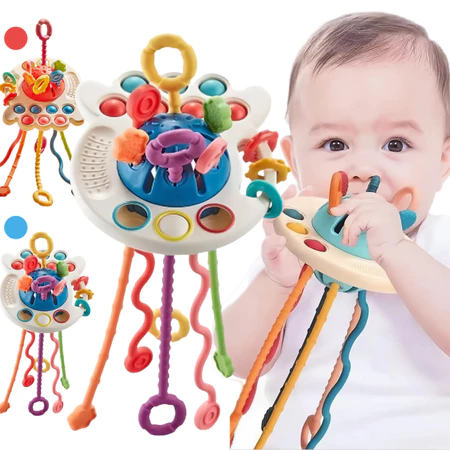 Brinquedo montessori tátil para bebês de polvo - MEDOOSI