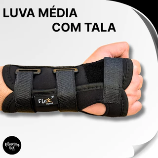 Munhequeira Punho Tala (Serve para as Duas Mãos) Imobilizadora Órtese Pulso Tendinite