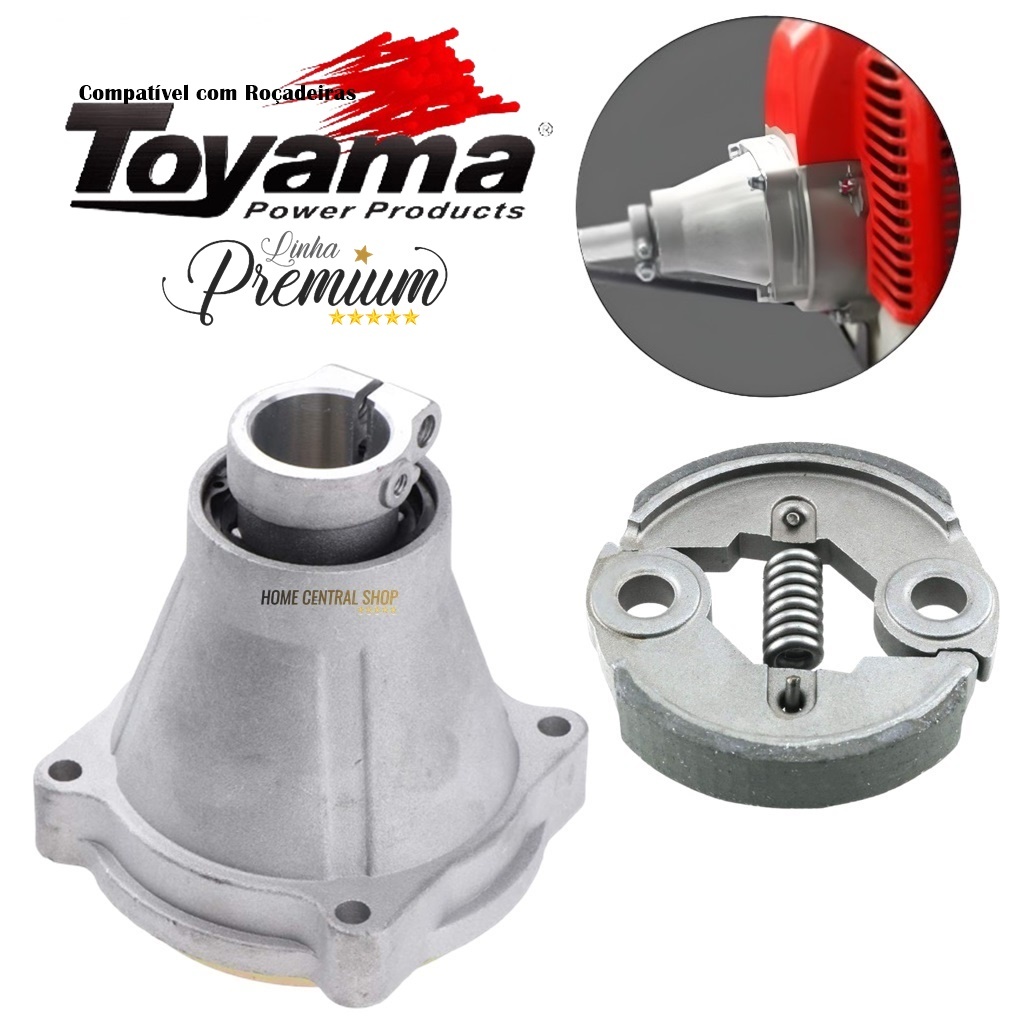 Kit Embreagem + Tambor 9 Estrias 28mm P/ Roçadeira Toyama Tbc 43 - Tbc 52 -  Tbc 63 - Rt 43l | Shopee Brasil
