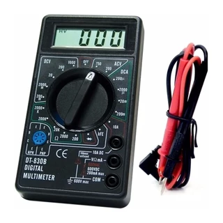Multímetro Digital Lcd Profissional Compacto DT 830 com bateria