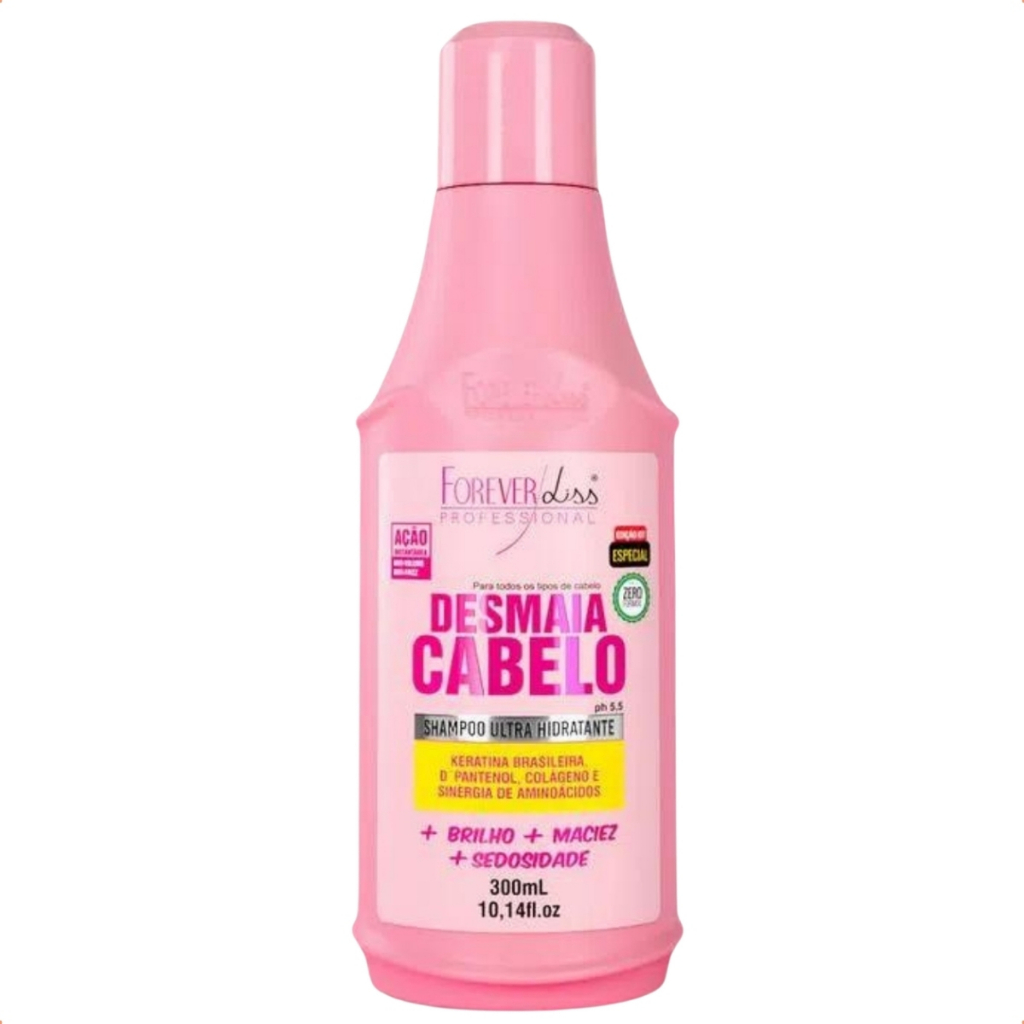Linha Desmaia Cabelo Forever Liss Completo em Oferta na Shopee