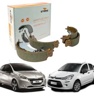 Sapata Lona De Freio C3 208 1.5 8V 1.6 16V 2012 A 2018 em Oferta na Shopee