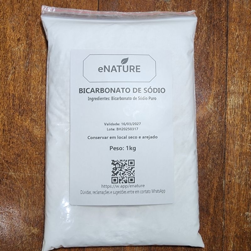 Bicarbonato de Sódio Original 100% Puro ( com Laudo de origem ) 1KG ...