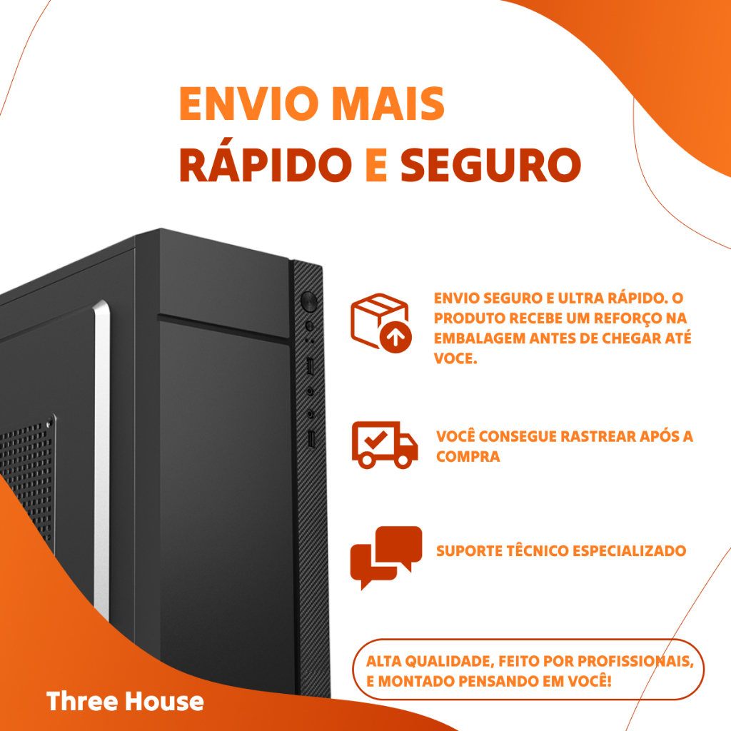 Computador Completo Intel Core I5 2400/ 16Gb /Ssd 480gb/Monitor 19