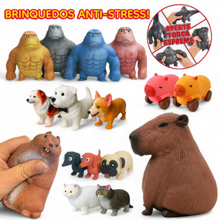 Brinquedo Boneco Indestrutivel Macaco Gorila Estica Esmaga Anti ...