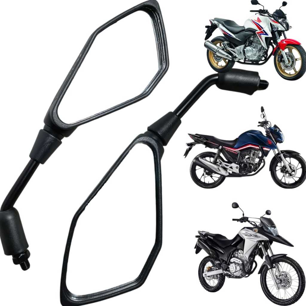 ヒロ Retrovisor Par Gvs Premium Modelo Kawasaki Z400 Haste Longa 90
