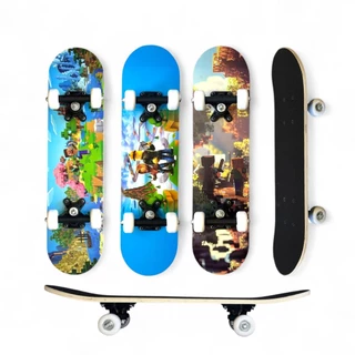 SKATE INFANTIL FEMININO E MASCULINO SKAT ESQUEITE GAME CRAFT ROBLO