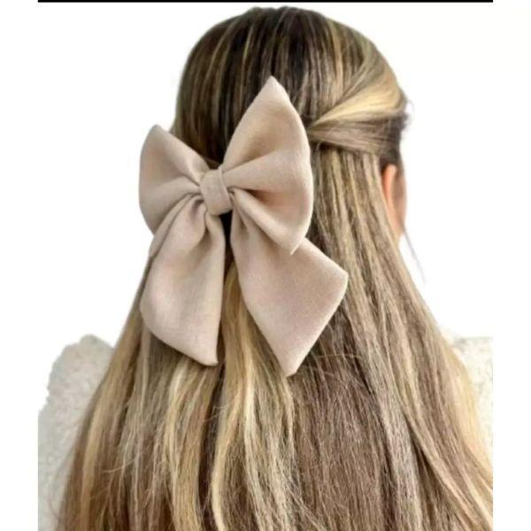 Laço Feminino para Cabelo em Tecido Linhão – Bico de Pato | Shopee Brasil