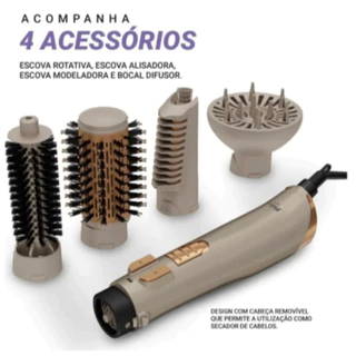 Escova Secadora Rotativa Philco PER03 1300W Bivolt MANUAL | Seca, Alisa e Modela os Cabelos