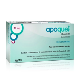 Apoquel 16mg 20 Comprimidos Dermatológico para Cães Zoetis em Oferta na Shopee