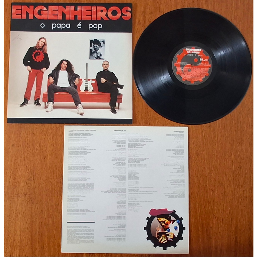 LP - ENGENHEIROS DO HAWAII - O PAPA E POP - 1990 - COM ENCARTE | Shopee ...