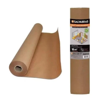 Papel Kraft Para Mascaramento 90cm x 20m Proteção em Pintura Salvabras