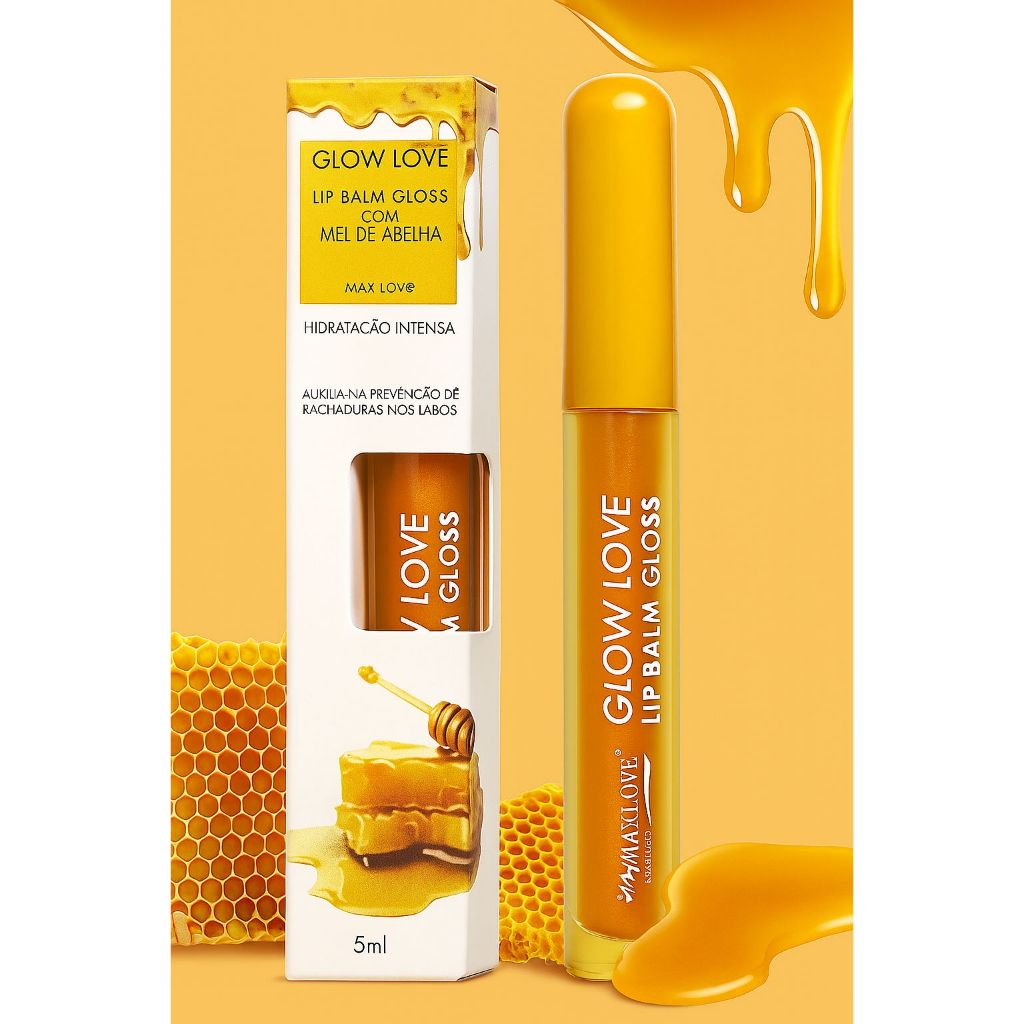 Gloss Labial Hidratante Mel Fran Lip Balm Batom Liquido Maquiagem Envio ...