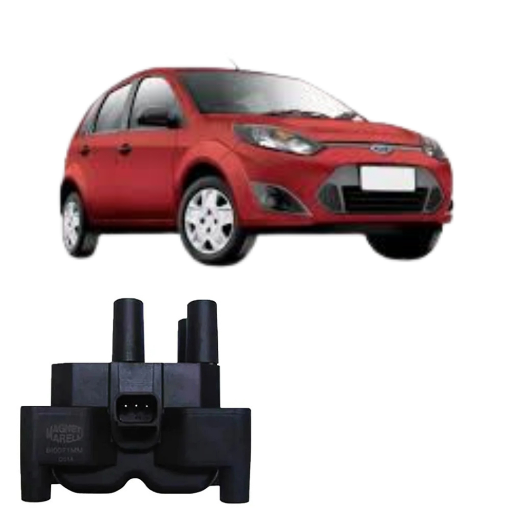 Bobina de ignição FIESTA 1.0 8V ZETEC ROCAM 2008 ATÉ 2013 CONECTOR ...