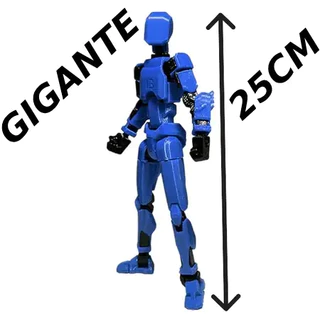 Boneco Dummy grande 25cm Articulado + Equipamento– Criativo, Colecionável e Personalizável