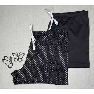 Kit de 2 Shorts para Dormir Pijama Suede Confortável em Oferta na Shopee