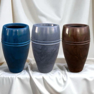 Vaso para Planta Coluna Egipcia Marmorizada | Decoração para Casa e Jardim