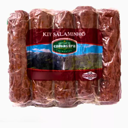 Kit Salame Tipo Italiano Artesanal 5 Sabores Salaminho