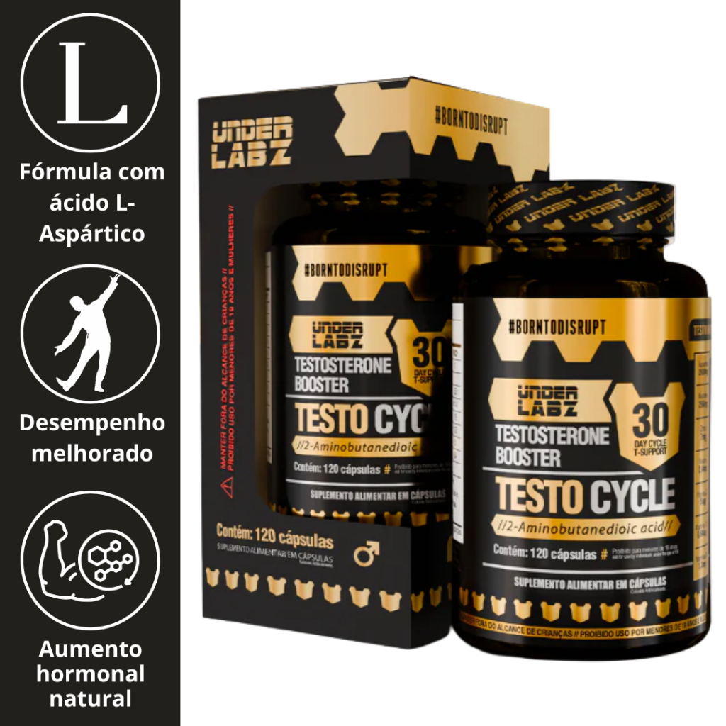TESTO CYCLE 120 CÁPSULAS - UNDER LABZ | Shopee Brasil
