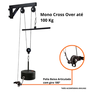 Cross Over Puxada Polia Alta e Baixa Treino Academia Musculação