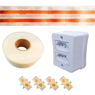 Eletrofita 10a Com Kit Conector Fita Adesiva + Tomada Todos Os Tamanhos