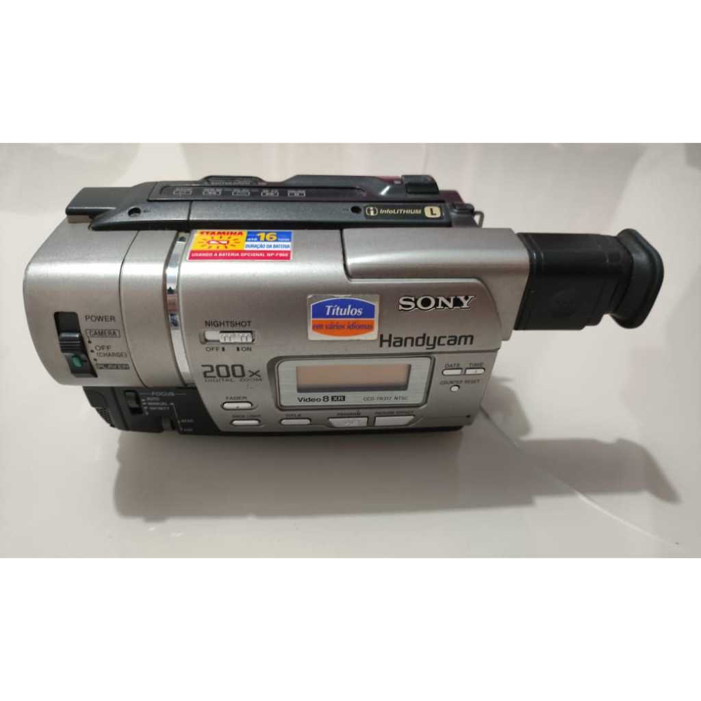 Filmadora Sony Handycam Ccd-tr 317 Ntsc Leia adescriçâo | Shopee