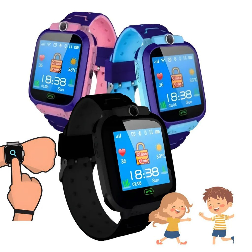 Relógio SmartWatch Infantil Com Rastreador GPS Chip e Câmera | Shopee ...