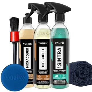 Kit Couro Vonixx Sintra Fast Hidracouro Higicouro Hidratante Higieniza em Oferta na Shopee