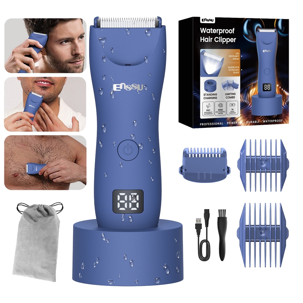 Enssu Aparador De Pelos Íntimos Masculino Fio Base Recarregável ...