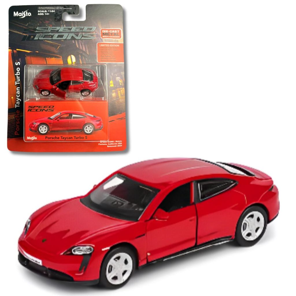 Miniatura Carro - Porsche Taycan Turbo S - Speed Icons | Shopee Brasil