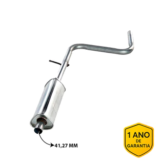 Escapamento Intermediario Fiat Palio 1.0 / 1.4 8V - 1996 á 2011 - 1 Ano de Garantia!