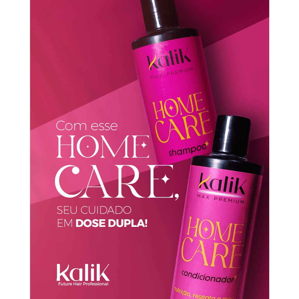 KIT SHAMPOO E CONDICIONADOR KALIK HOME CARE 500ML CADA | Shopee Brasil