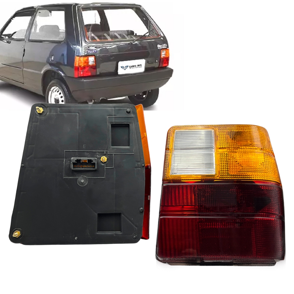 Par Lanterna Traseira Uno 91 A 96 97 98 99 00 01 02 03 Kit - TRICOLOR ...