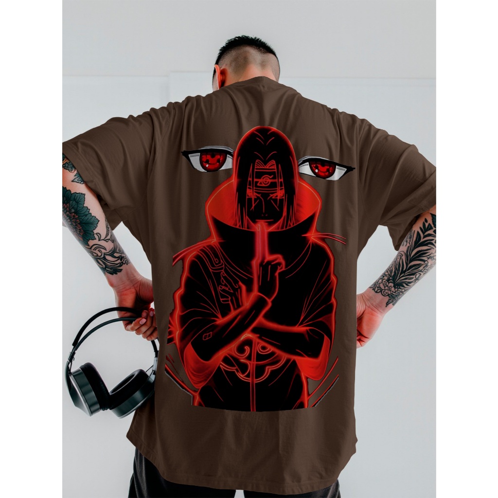  ITAKURA 4 シャツ Lサイズ Camiseta Camisa Narutinho Akatsuki Itachi Uchiha Streetwear