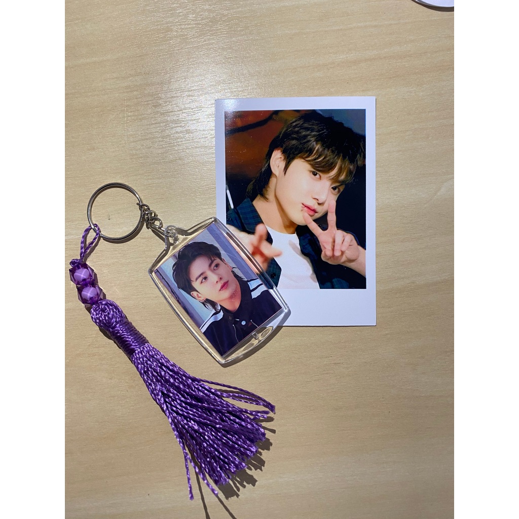CHAVEIRO PERSONALIZADO BT1 K-POP COM FOTO 3x4 + MIMO FOTO POLAROID